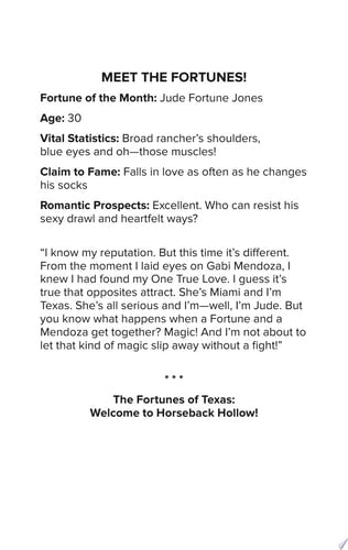 A Sweetheart for Jude Fortune (The Fortunes of Texas: Welcome to Horseback Hollow, 2)