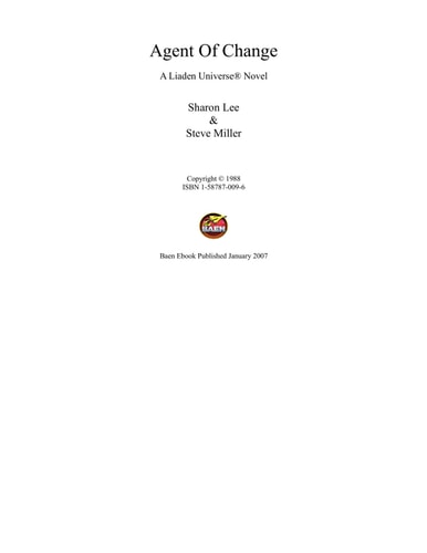 Agent of Change (Liaden, Book 1)
