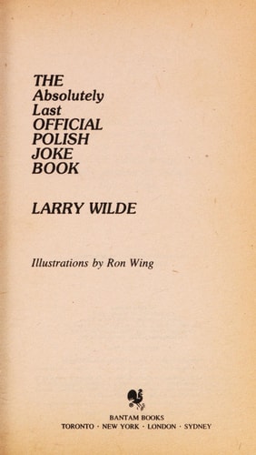 The Absolutely Last Official Polish Joke Book