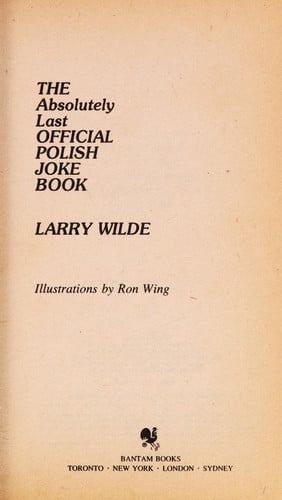 The Absolutely Last Official Polish Joke Book