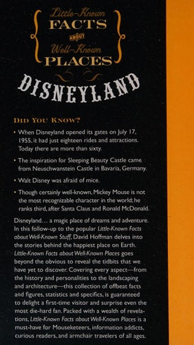 Little Known Facts About Well Known Places - Disneyland