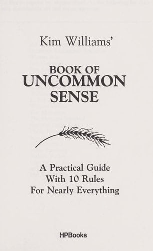 Uncommon Sense