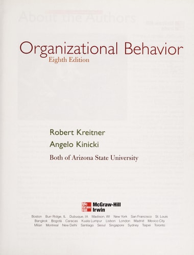 Organizational Behavior