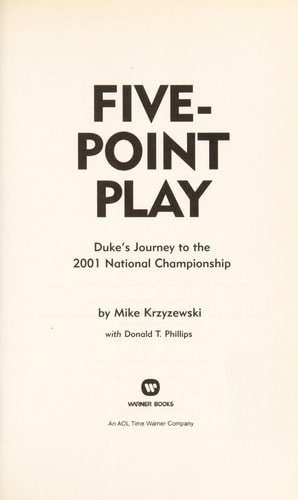 Five-Point Play: Duke's Journey to the 2001 National Championship