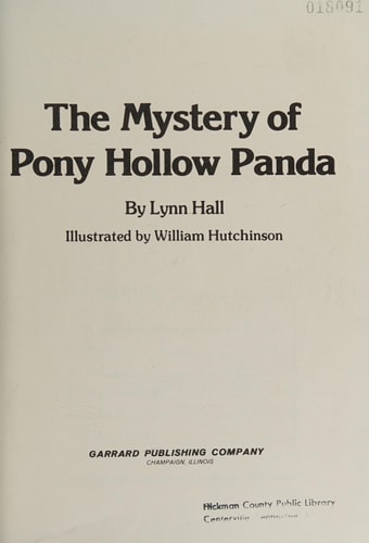 The Mystery of Pony Hollow Panda (Garrard Mystery Book)