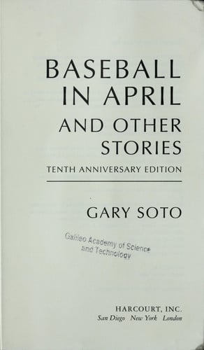 Baseball in April and Other Stories