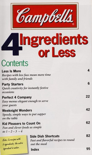 Campbell's 4 Ingredients or Less