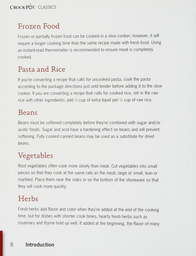 Crock-Pot, the Original Slow Cooker: Classic Recipes