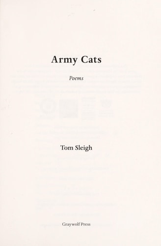 Army Cats: Poems