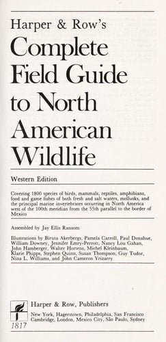 Harper & Row's Complete Field Guide to North American Wildlife, Western Edition