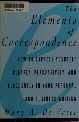 The Elements of Correspondence
