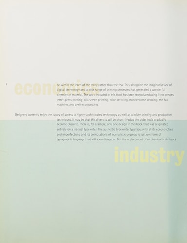 Typographics 1: The Art of Typography from Digital to Dyeline