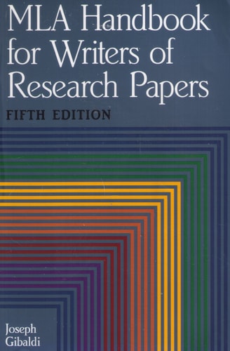MLA Handbook for Writers of Research Papers, Fifth Edition