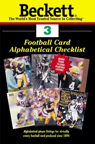 Beckett Football Card Alphabetical Checklist : Number 3