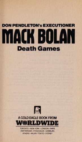 Death Games (The Executioner No. 78)