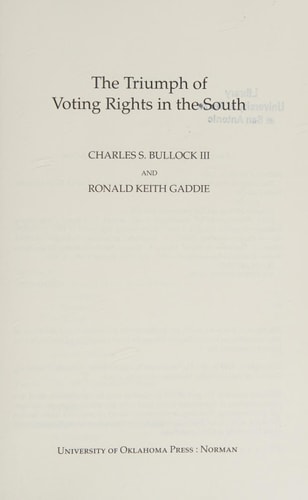 The Triumph of Voting Rights in the South