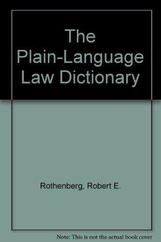 The Plain-Language Law Dictionary (Reference)