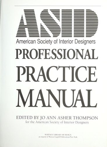 Asid Professional Practice Manual