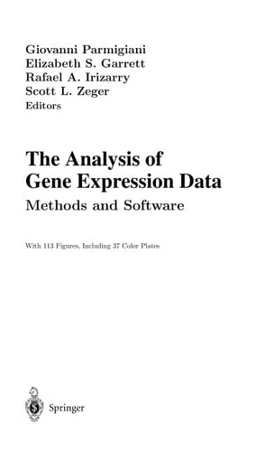 The Analysis of Gene Expression Data: Methods and Software (Statistics for Biology and Health)
