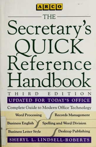 The Secretary's Quick Reference Handbook