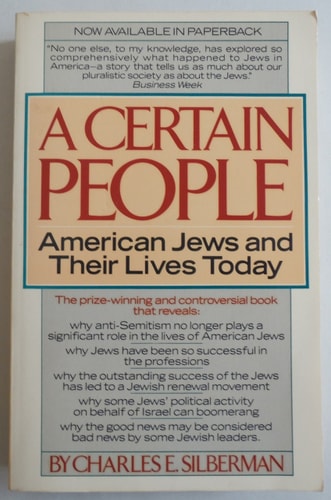 A Certain People: American Jews and Their Lives Today