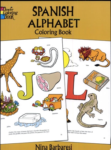Spanish Alphabet Coloring Book