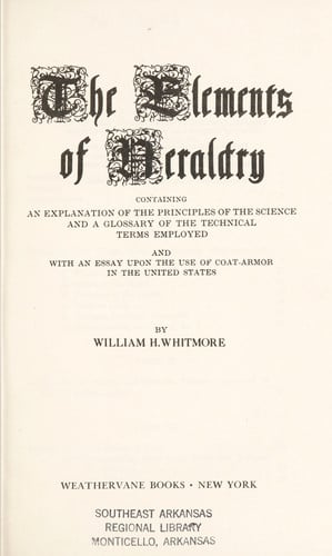 The Elements Of Heraldry