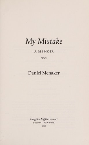 My Mistake