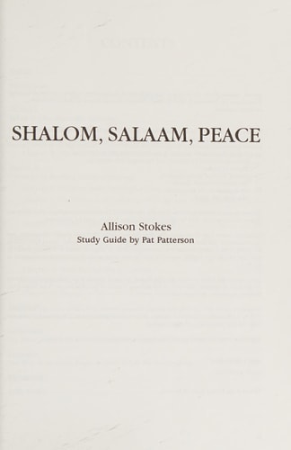 Shalom, Salaam, Peace