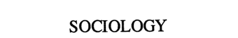 Sociology Reinterpreted: An Essay on Method and Vocation