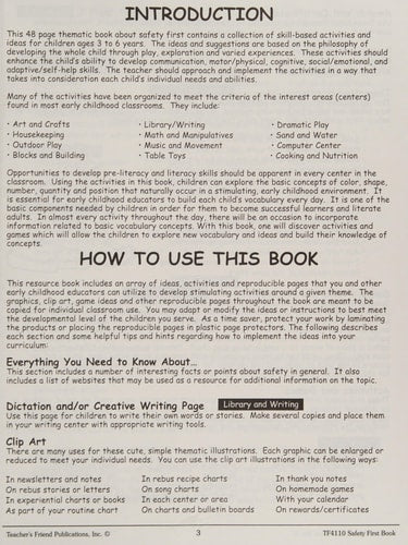 Safety First! - Early Childhood Thematic Activity Book!