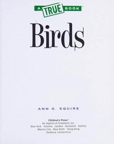 Birds (True Books)