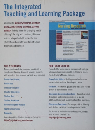 Nursing Research: Reading, Using, and Creating Evidence