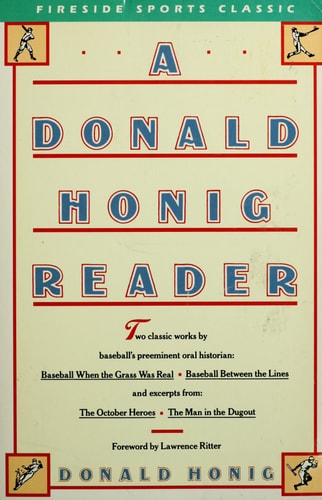 A Donald Honig reader (Fireside sports classic)