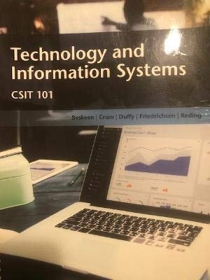 Technology and Information Systems, CSIT 101
