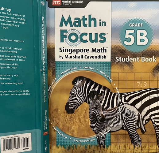 Student Edition Book B Grade 5 2018 (Math in Focus (STA))