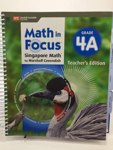 Math in Focus, the Singapore Approach: Teacher Edition Book a Grade 4 2018 (A) (Math in Focus (Sta))