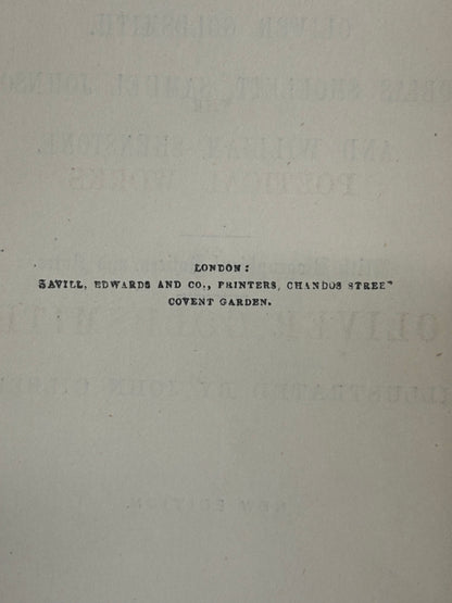 The Poetical Works of Oliver Goldsmith, Tobias Smollett, Samuel Johnson, and William Shenstone - Published by George Routledge and Sons - c. 1860