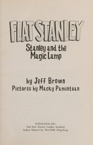Stanley & the Maic Lamp Flat Stanley