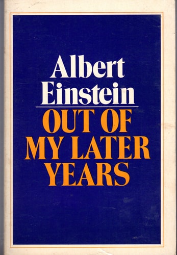 Out of My Later Years