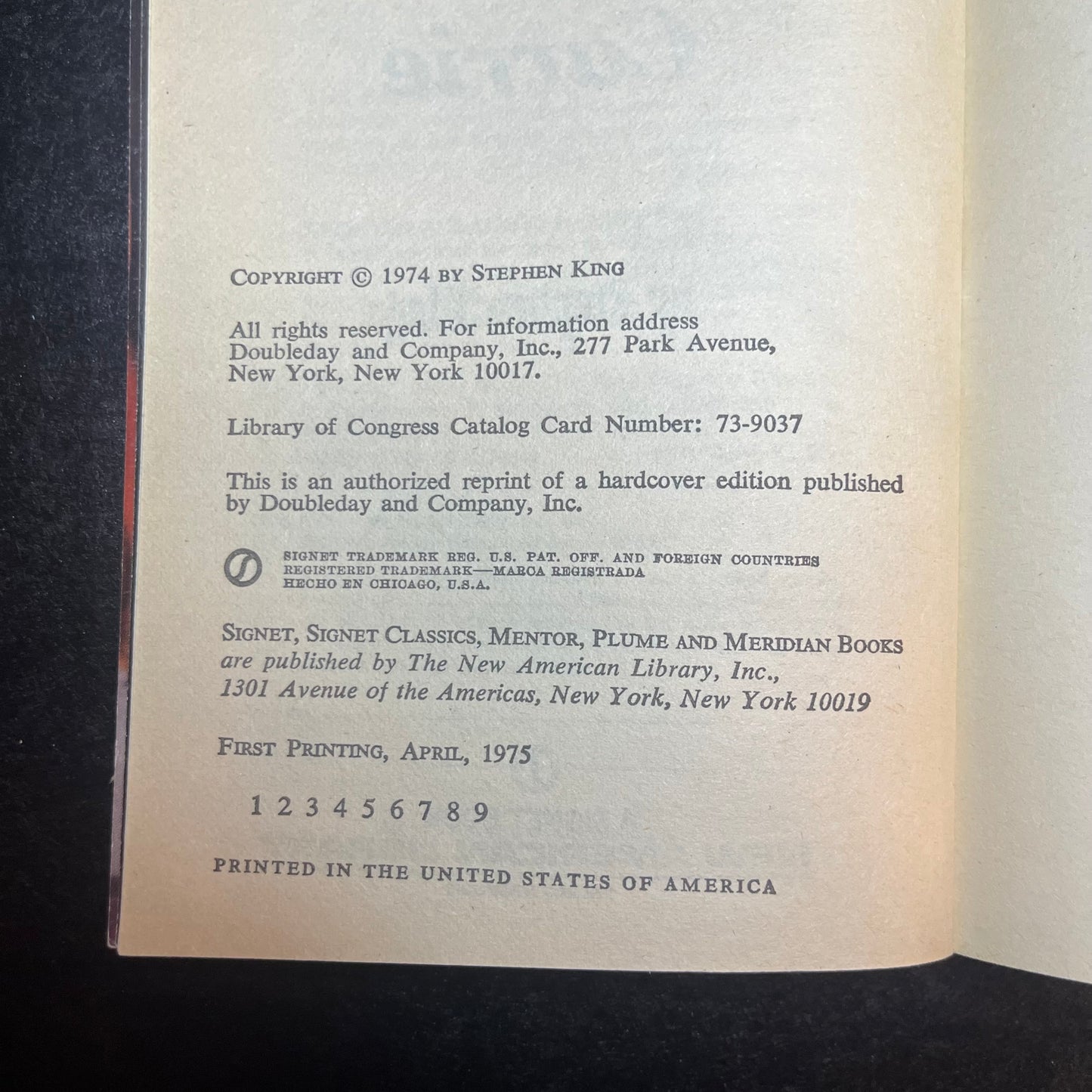Carrie - Stephen King - 1975