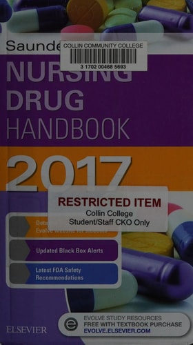 Saunders Nursing Drug Handbook 2017