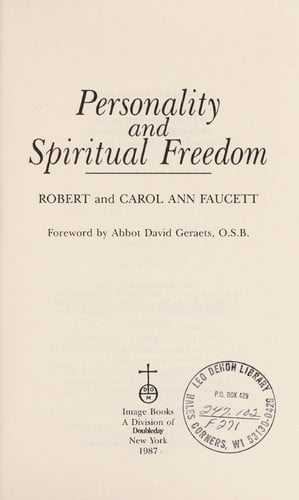 Personality and Spiritual Freedom
