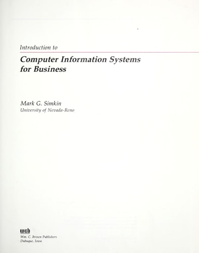 Introduction to Computer Information Systems for Business