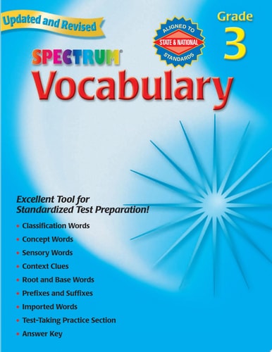 Spectrum Vocabulary, Grade 3