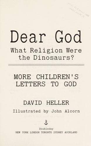 Dear God, What Religion Were the Dinosau