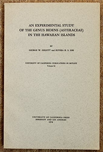 An Experimental Study of the Genus Bidens (Asteraceae) in the Hawaiian Islands