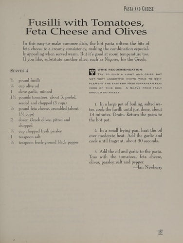 Pasta: Italian, Asian, American...and More : Food & Wine Books