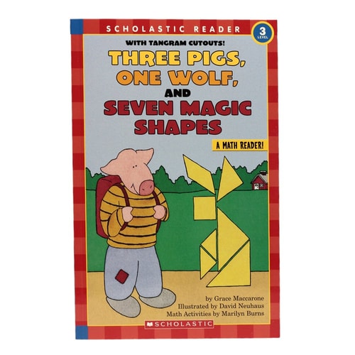 Three Pigs, One Wolf, Seven Magic Shapes (level 3) (Scholastic Reader, Math)