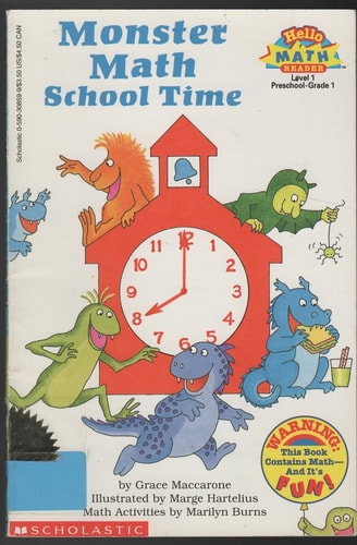 Monster Math School Time (level 1) (Hello Reader, Math)
